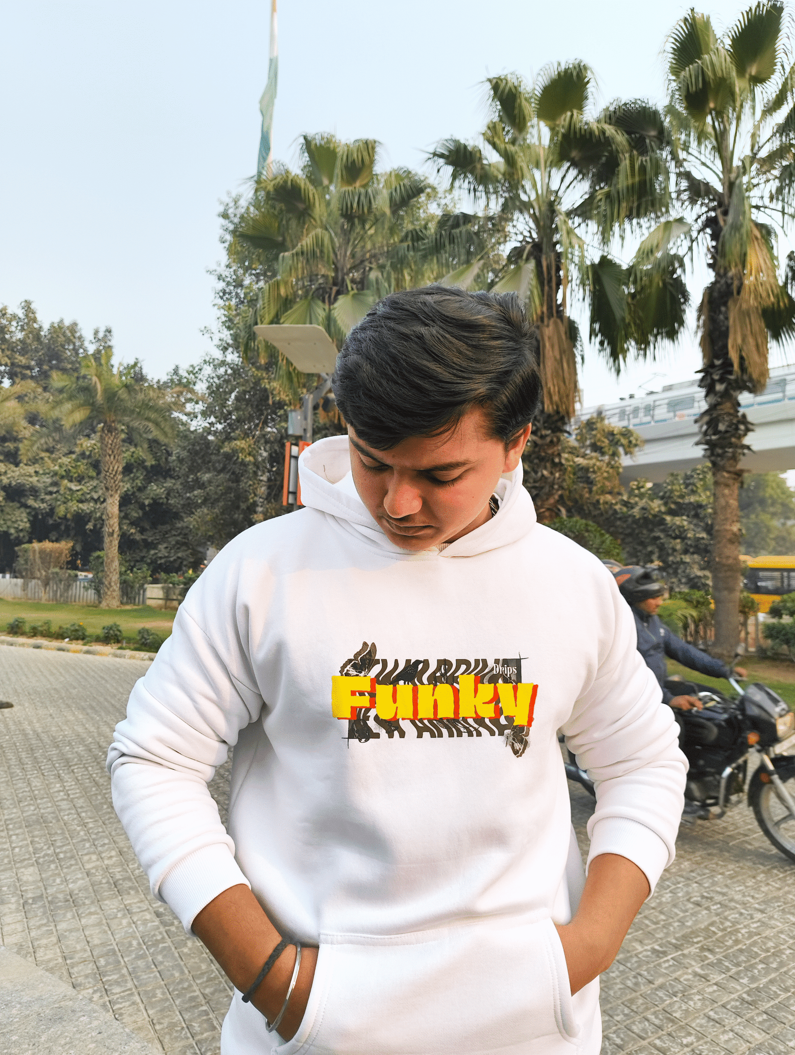 Funky Bold Print Hoodie—Urban Streetwear Essential